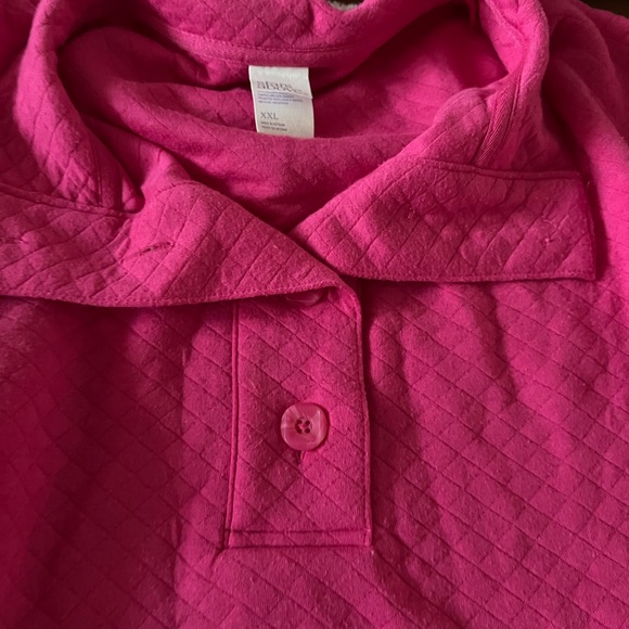 Stars Above Fuchsia Quilted Pajama Set - Picture 6 of 7